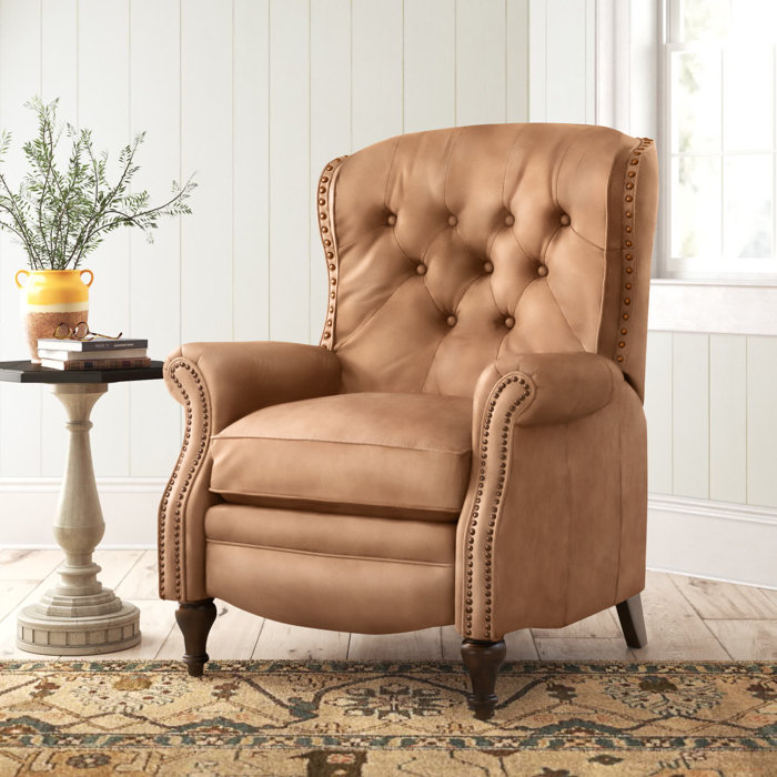 Birch Lane™ Deandra Leather Recliner & Reviews Wayfair